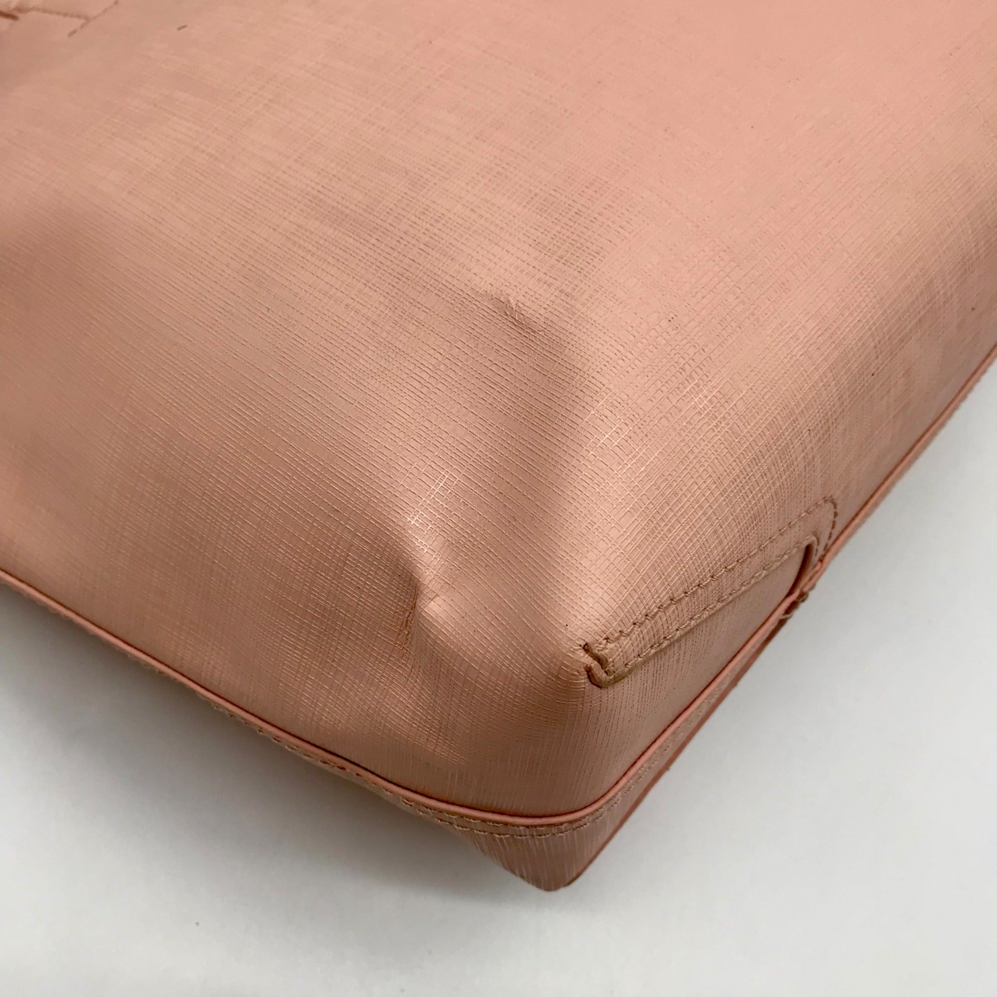 Vince Camuto Light Pink Leather Slim Tote Bag