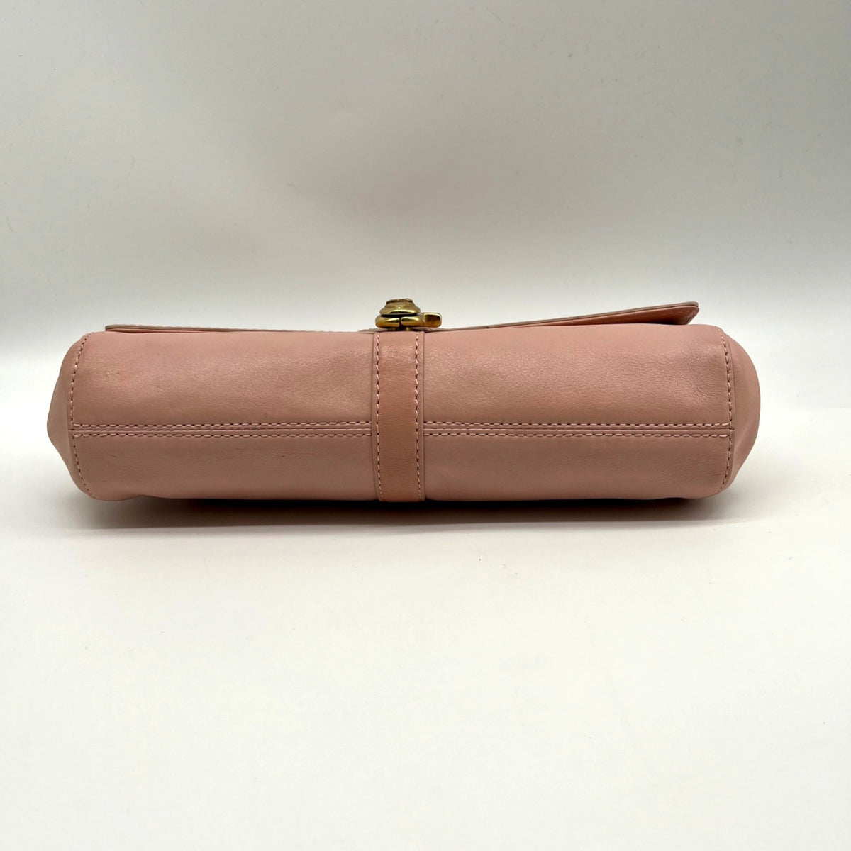 Juicy Couture Pink Faux Leather Vintage Party Clutch