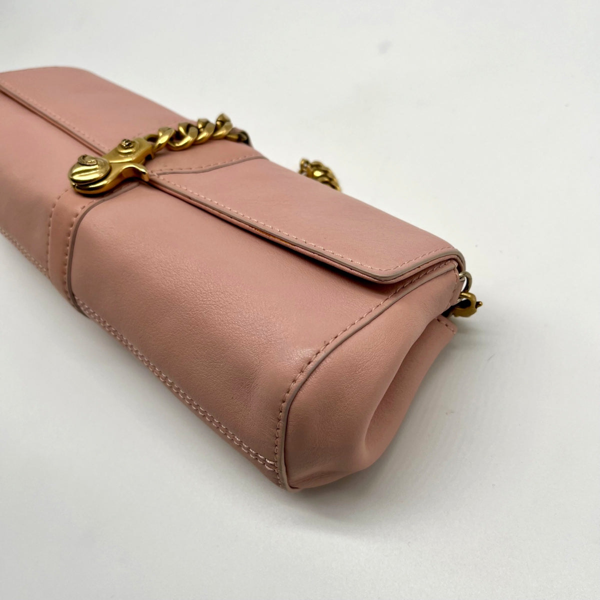 Juicy Couture Pink Faux Leather Vintage Party Clutch