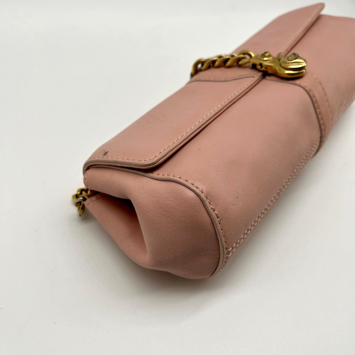 Juicy Couture Pink Faux Leather Vintage Party Clutch