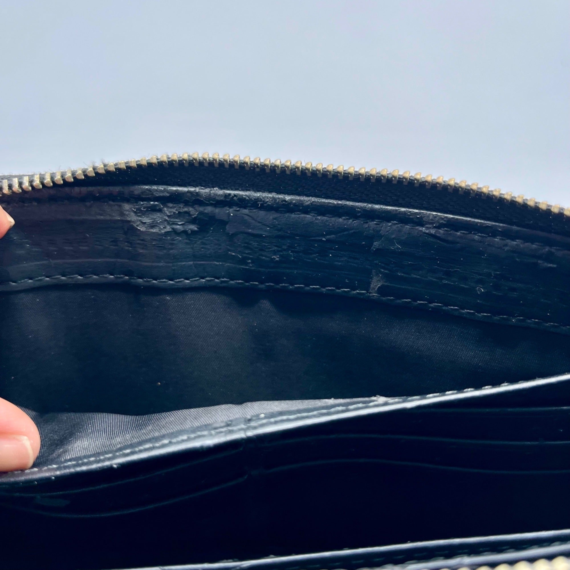 Coach Black Ashley Patent Leather Wallet
