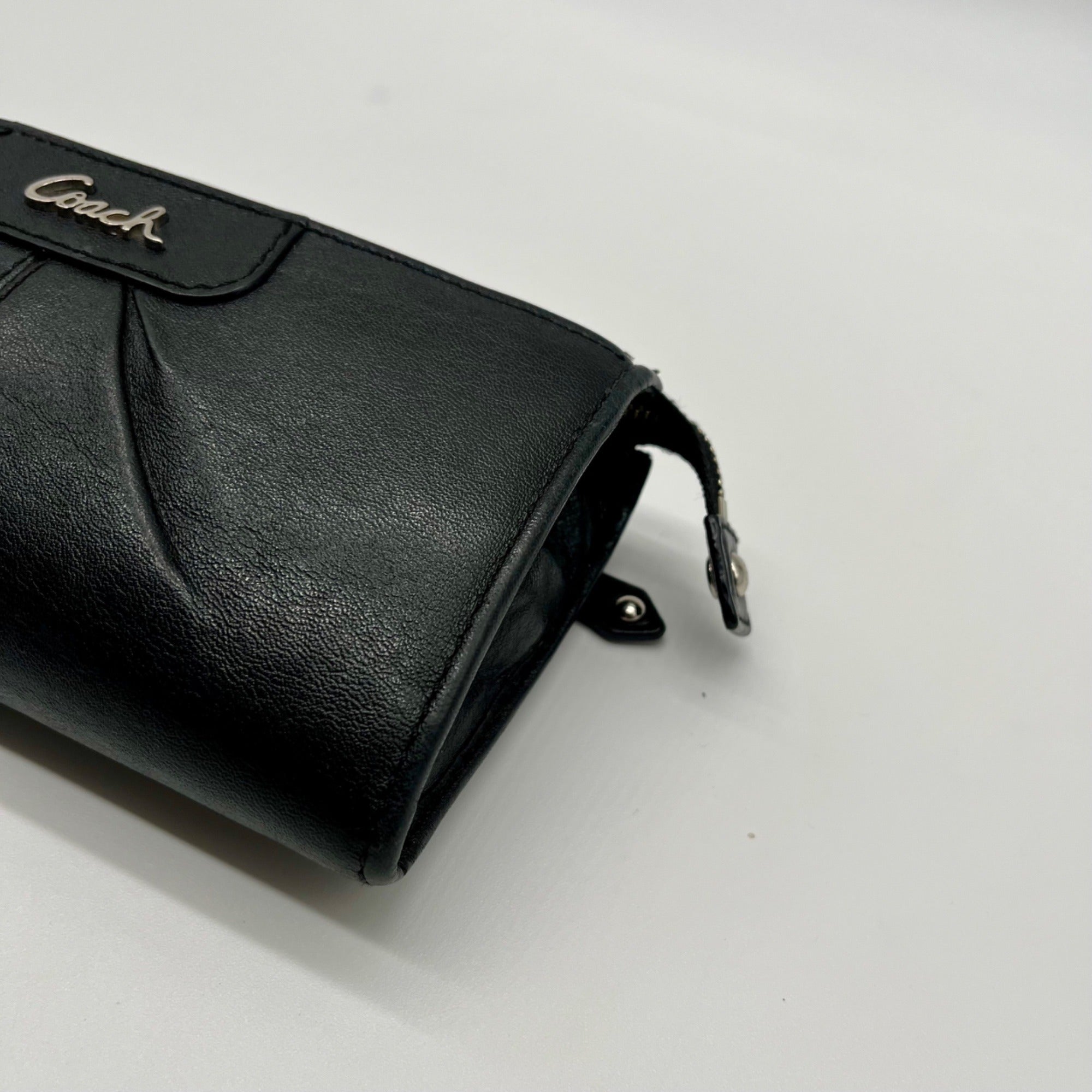 Coach Black Ashley Patent Leather Wallet