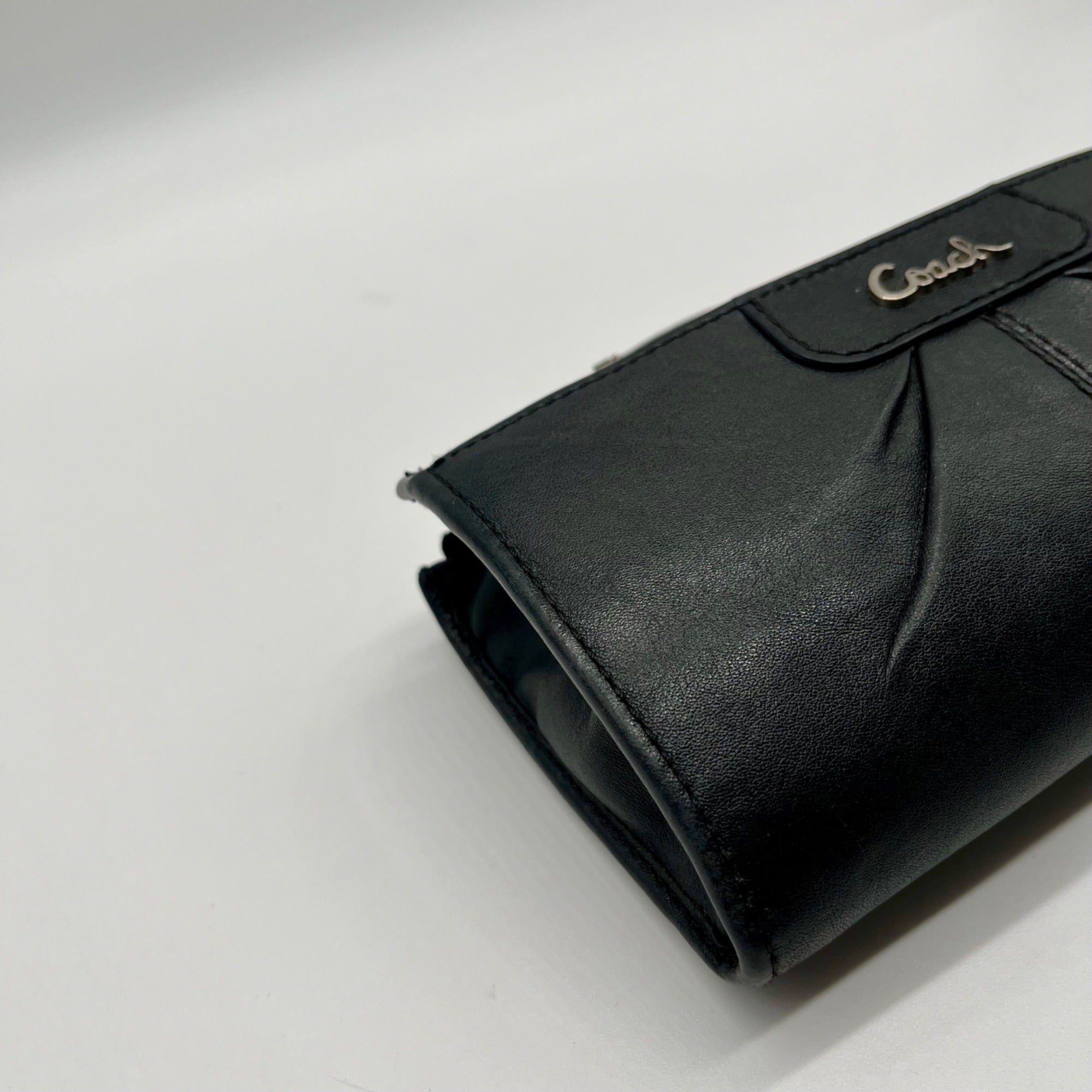 Coach Black Ashley Patent Leather Wallet