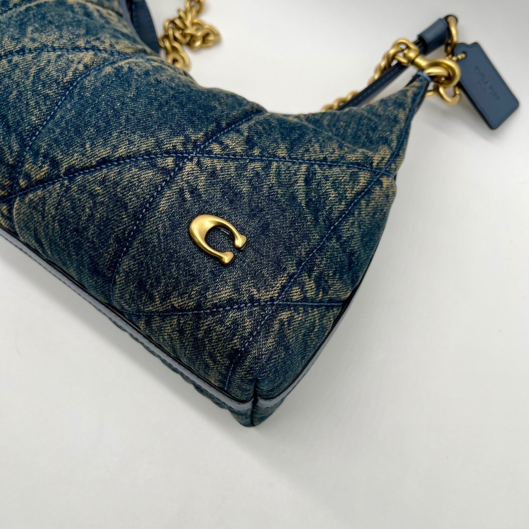 Coach Quilted Denim Juliet Shoulder Bag CDZ67