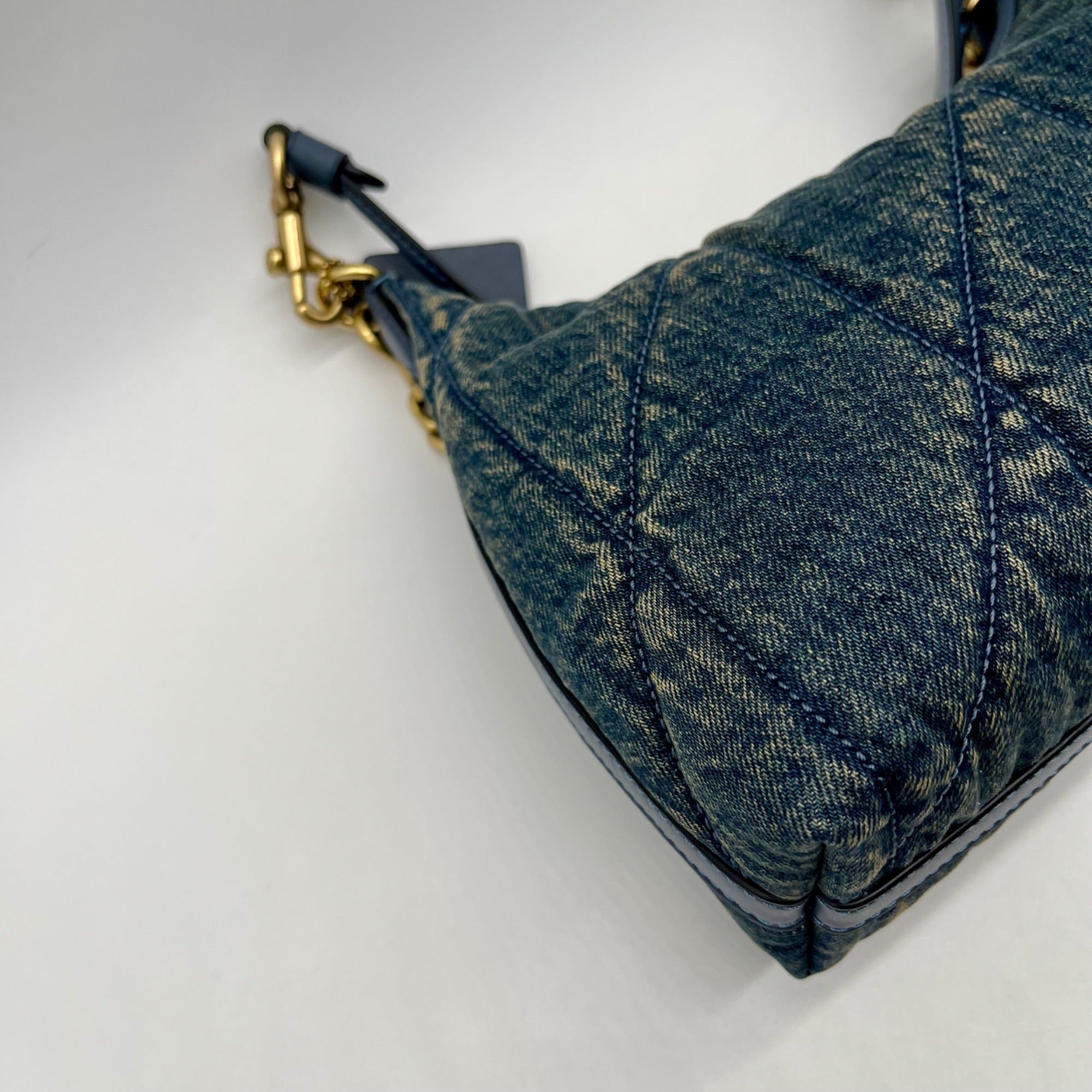 Coach Quilted Denim Juliet Shoulder Bag CDZ67