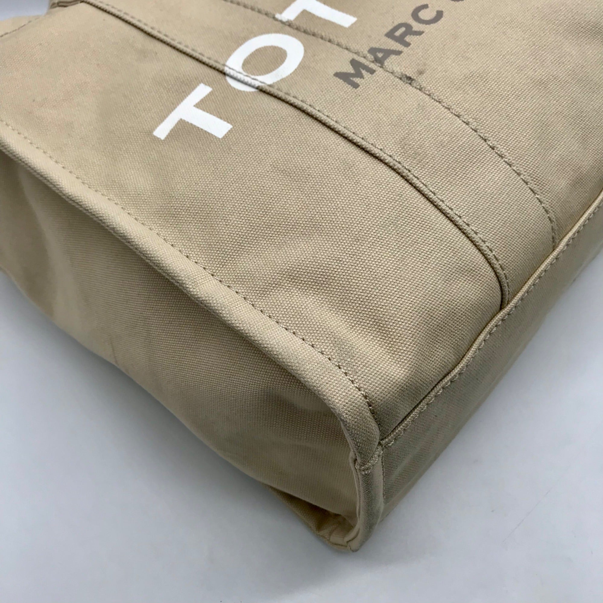 Marc Jacobs Beige Canvas Tote Bag