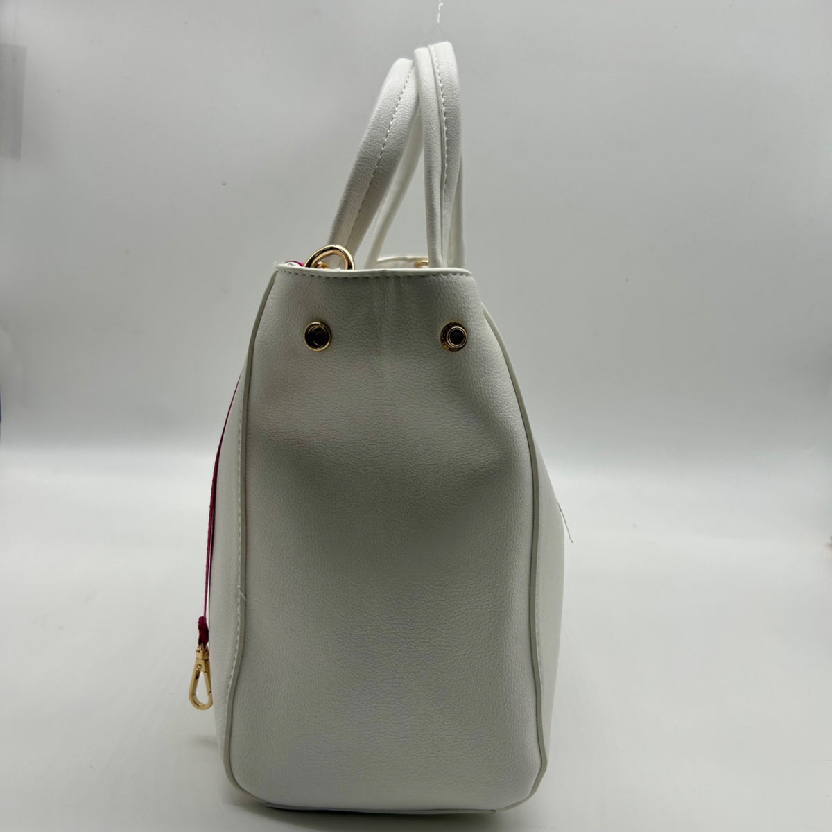 On 34th Bright White Faux Leather Robbinn Medium Satchel Bag