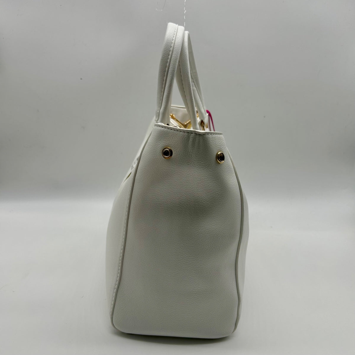 On 34th Bright White Faux Leather Robbinn Medium Satchel Bag