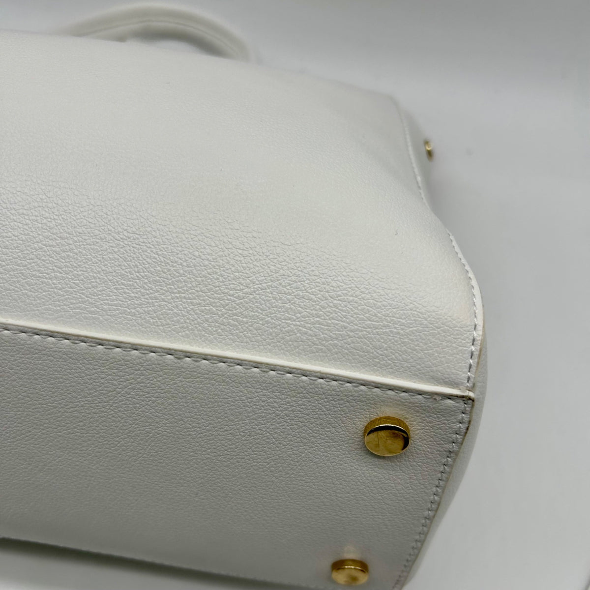 On 34th Bright White Faux Leather Robbinn Medium Satchel Bag