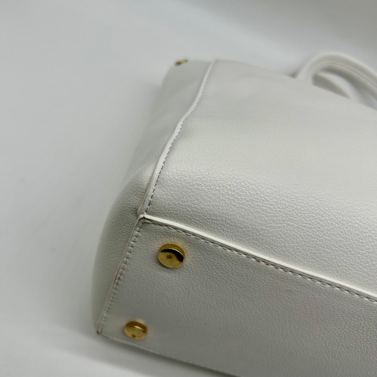 On 34th Bright White Faux Leather Robbinn Medium Satchel Bag
