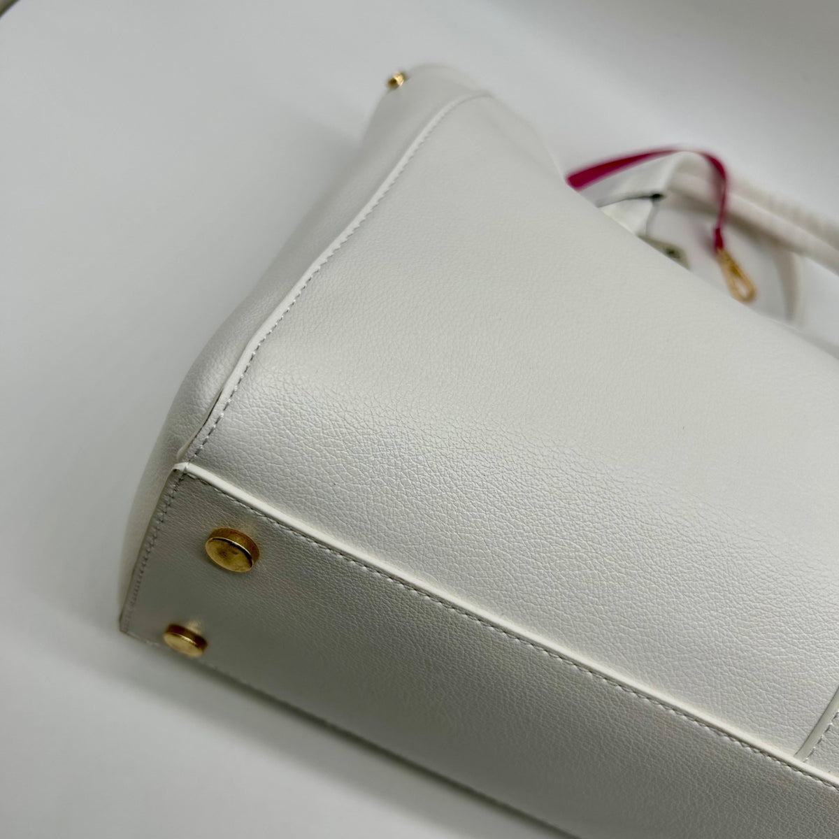 On 34th Bright White Faux Leather Robbinn Medium Satchel Bag