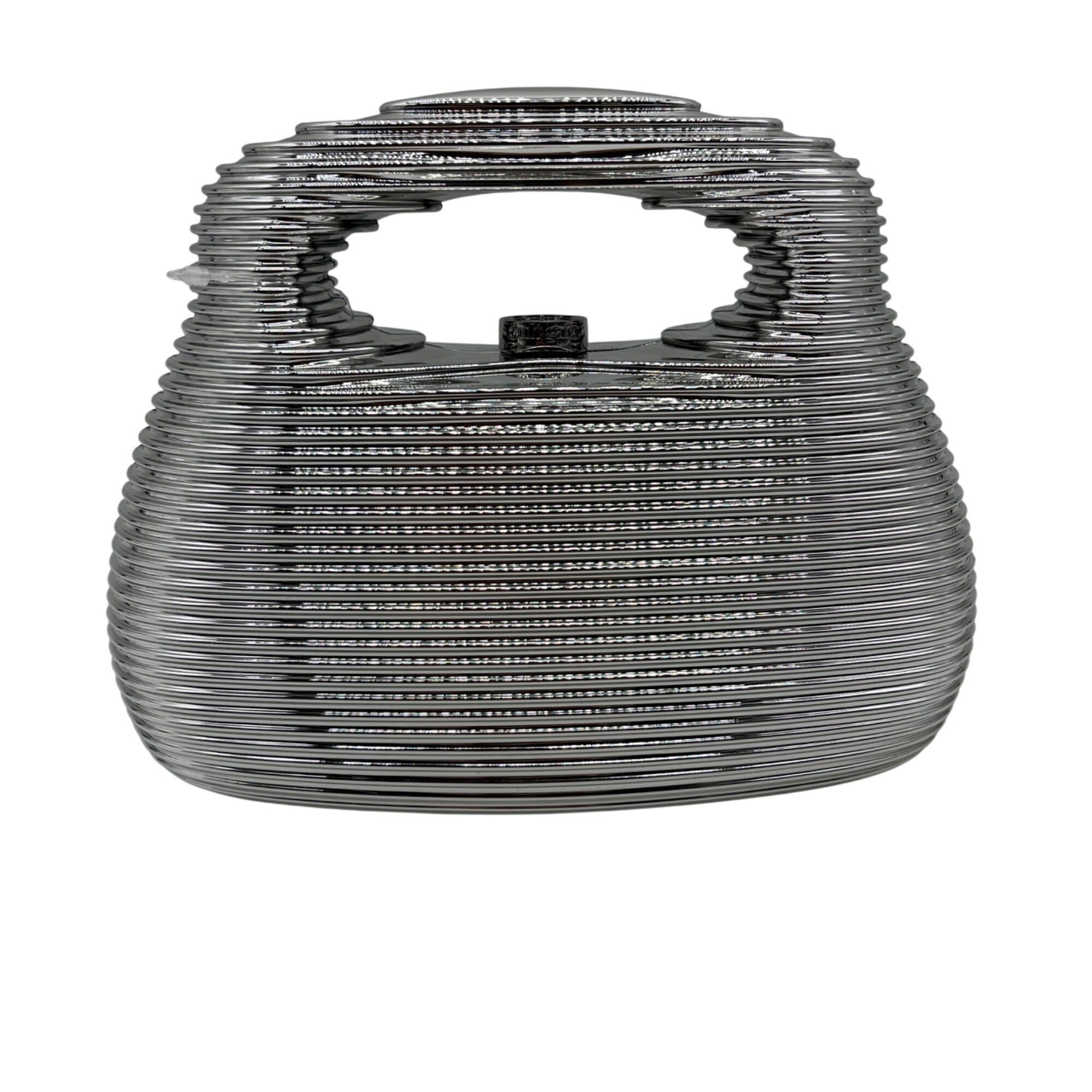 Cult Gaia Mimi Silver Top Handle Bag