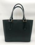 Dagne Dover Black Coated Canvas Midi Tote