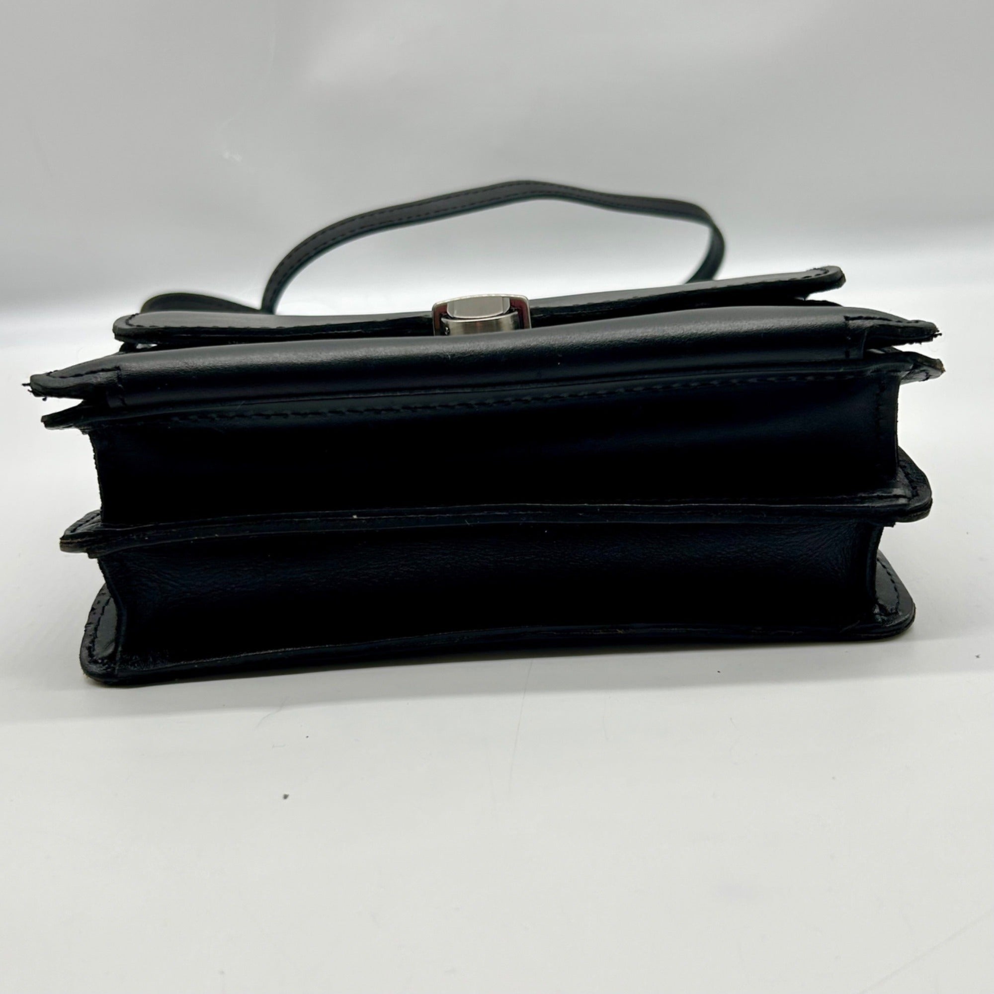 Patricia Nash Black Leather Fringe Crossbody Bag