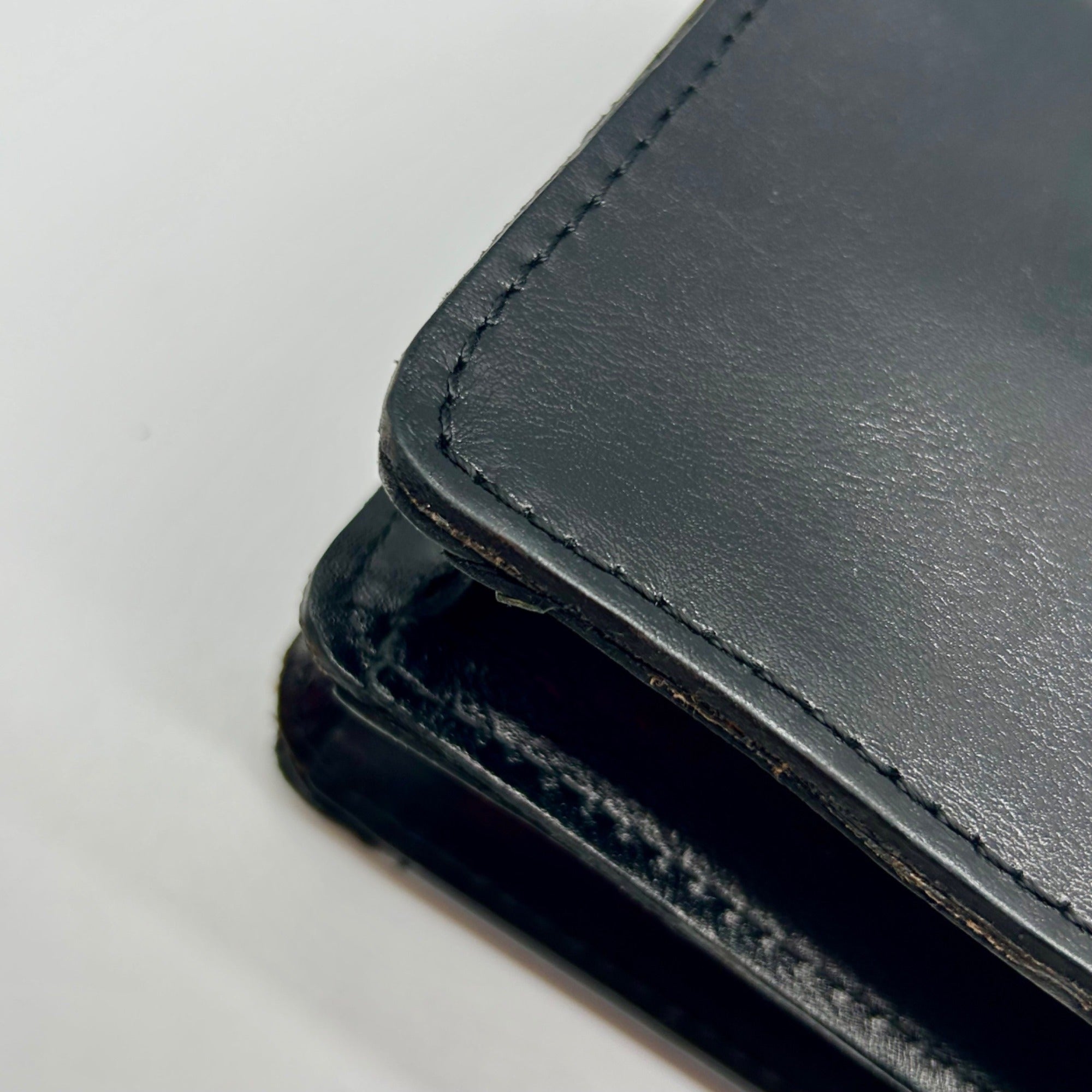 Patricia Nash Black Leather Fringe Crossbody Bag