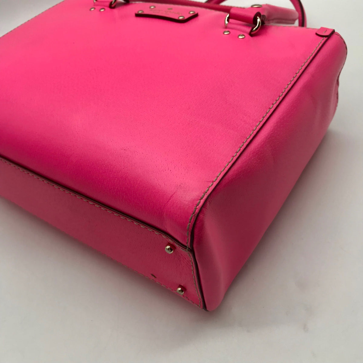 Kate Spade Pink Pebbled Leather Large Satchel