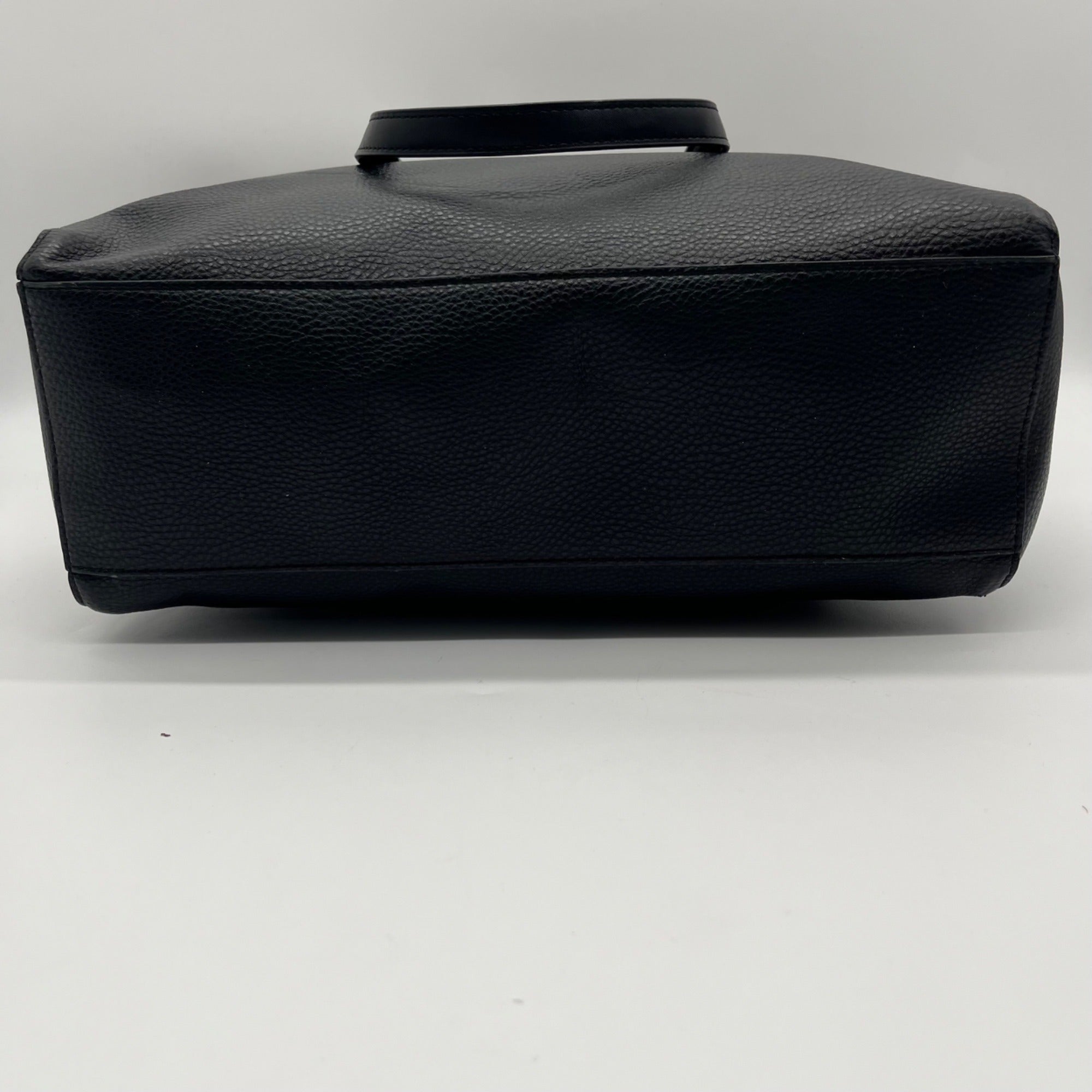 Michael Kors Black Pebbled Leather Kimberly Large Tote Bag
