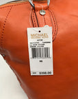 Michael Kors Tangerine Leather Astor Chain Convertible Satchel Bag