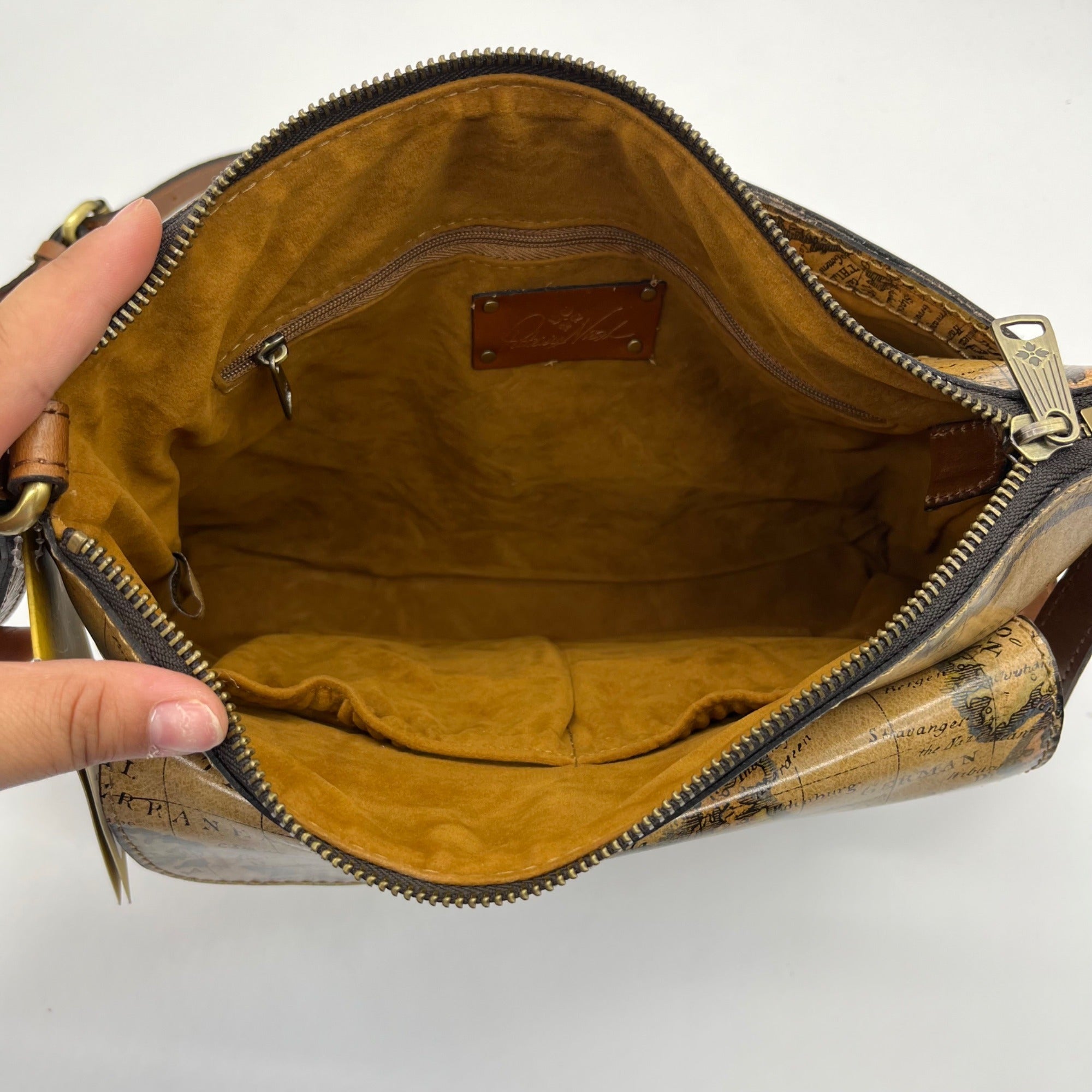 Patricia Nash European Mapprint Kirby Crossbody Bag