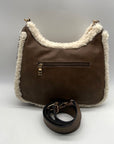 Jen & CO. Brown Faux Leather Shoulder Bag