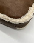 Jen & CO. Brown Faux Leather Shoulder Bag