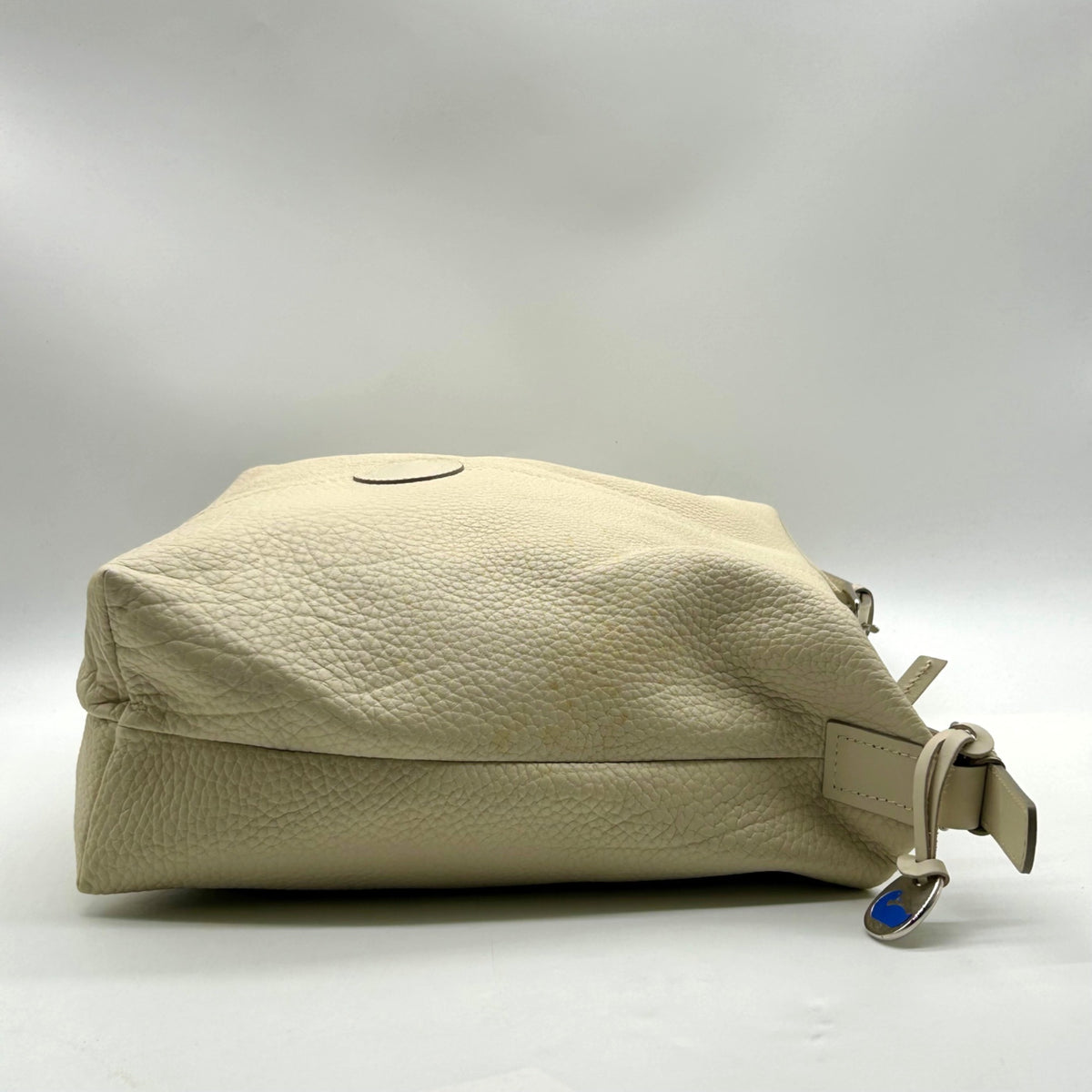 Dooney &amp; Bourke Beige Pebbled Leather Hobo Bag