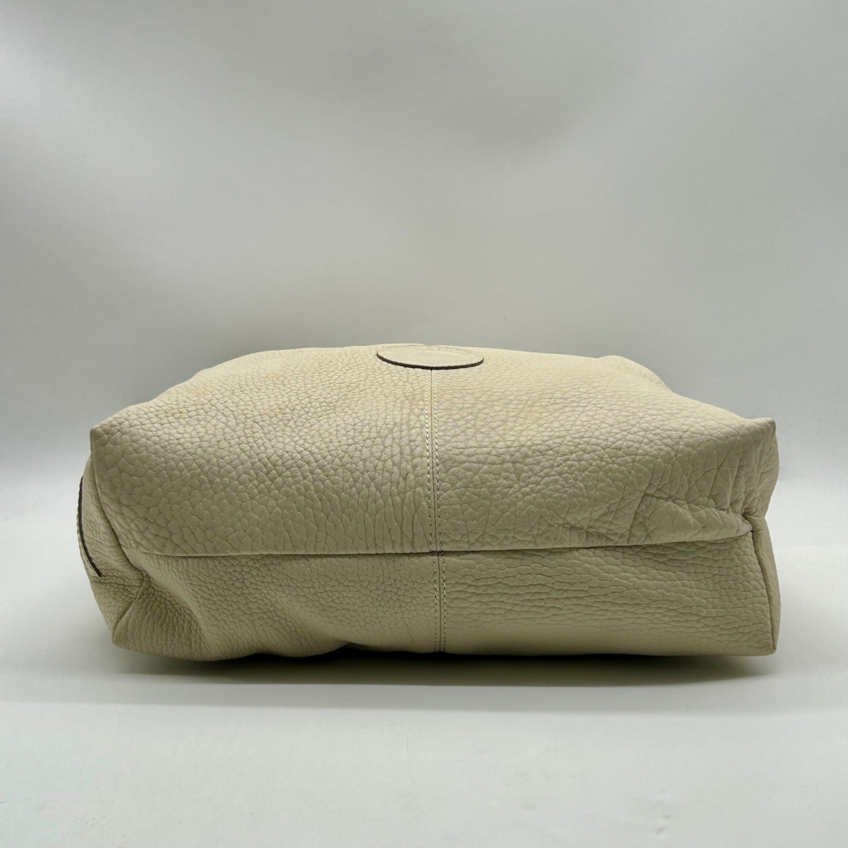 Dooney &amp; Bourke Beige Pebbled Leather Hobo Bag