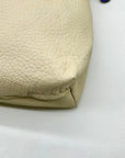 Dooney & Bourke Beige Pebbled Leather Hobo Bag