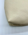 Dooney & Bourke Beige Pebbled Leather Hobo Bag