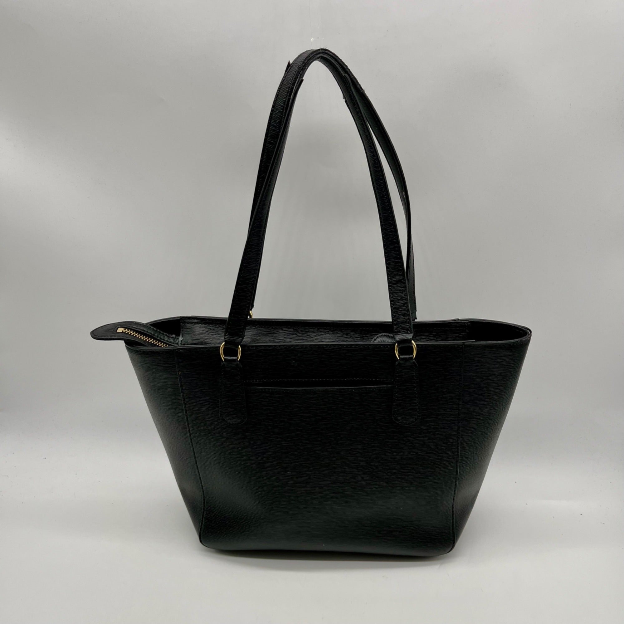 Ralph Lauren Black Leather Satchel Bag