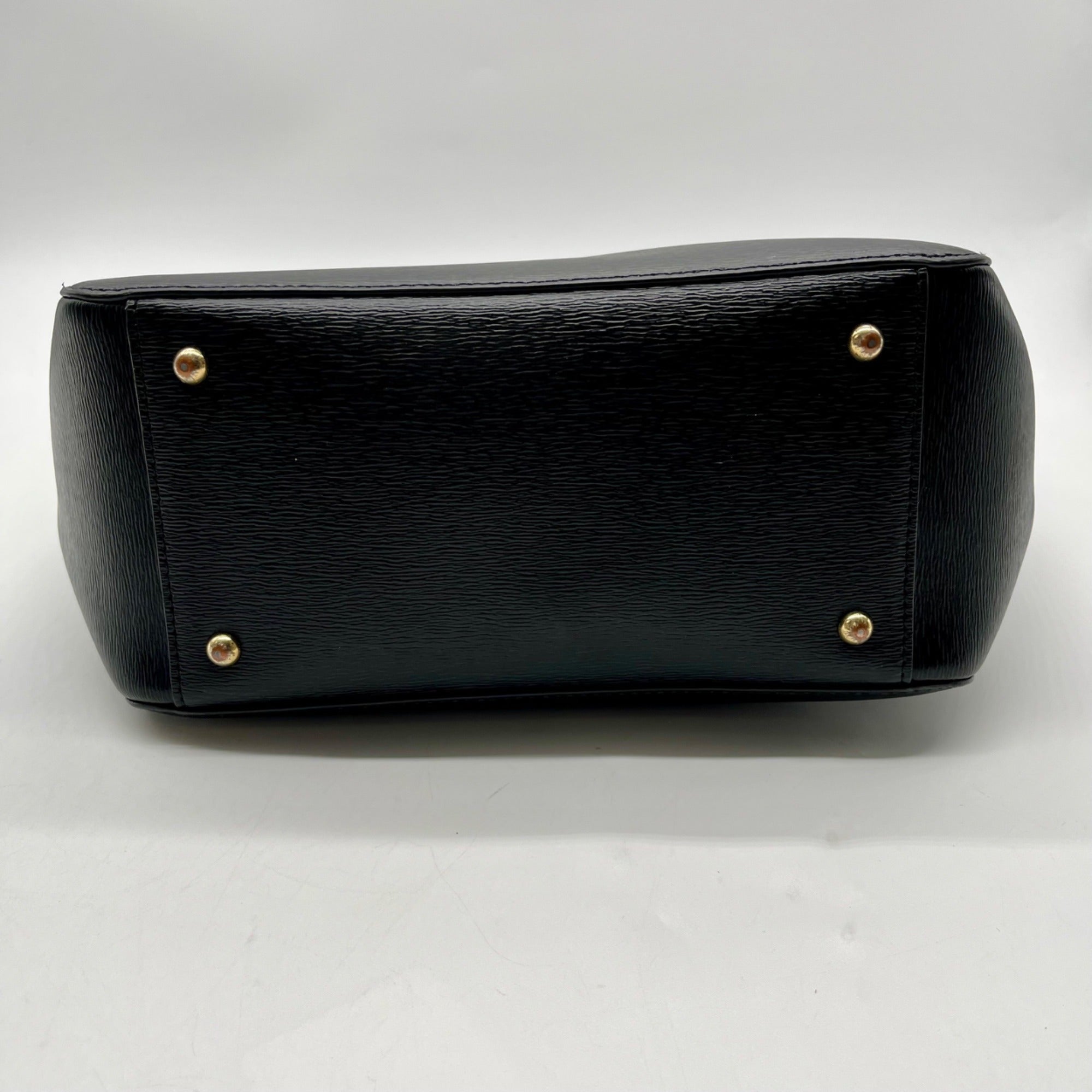Ralph Lauren Black Leather Satchel Bag