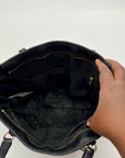 Ralph Lauren Black Leather Satchel Bag