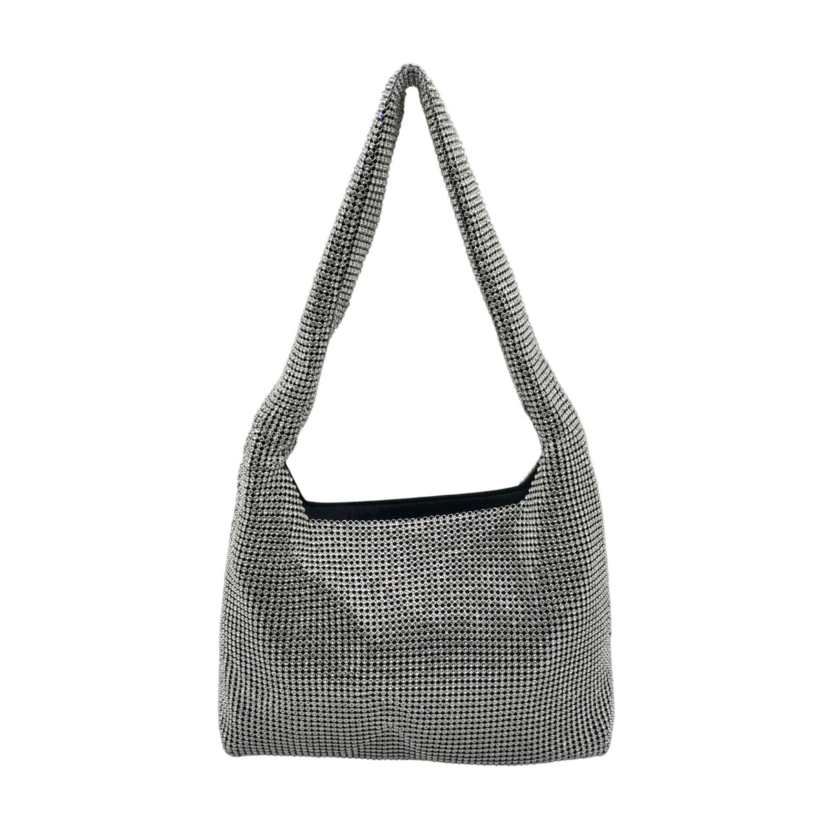 Aqua Maeve Reilly Silver Crystal Shoulder Bag