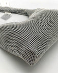 Aqua Maeve Reilly Silver Crystal Shoulder Bag