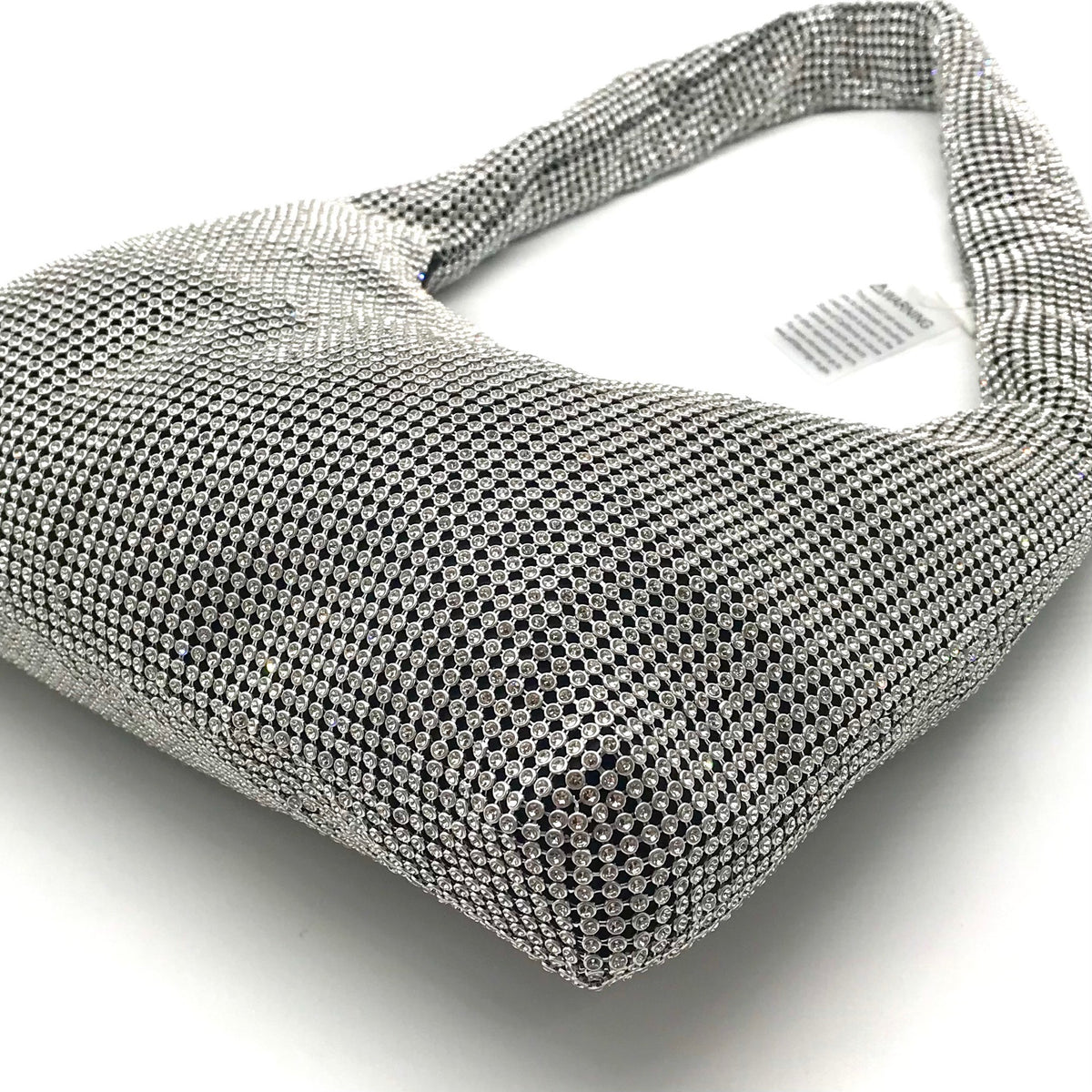Aqua Maeve Reilly Silver Crystal Shoulder Bag