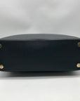 Michael Kors Black Saffiano Leather Middle Zip Savannah Convertible Tote
