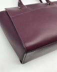 Kate Spade Plum Boarskin Leather Grove Street Lana Convertible Satchel