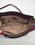 Kate Spade Plum Boarskin Leather Grove Street Lana Convertible Satchel