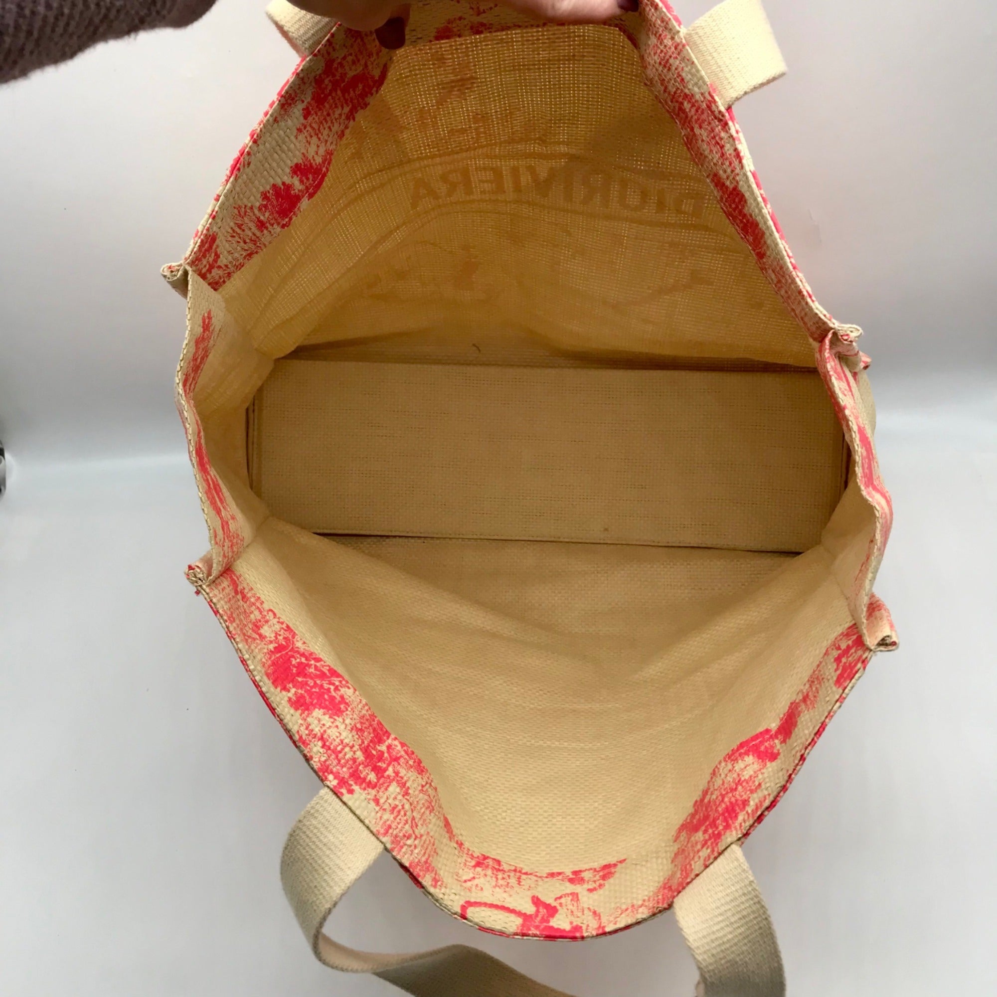 Christian Dior Pink Raffia Dioriviera Beach Tote Bag