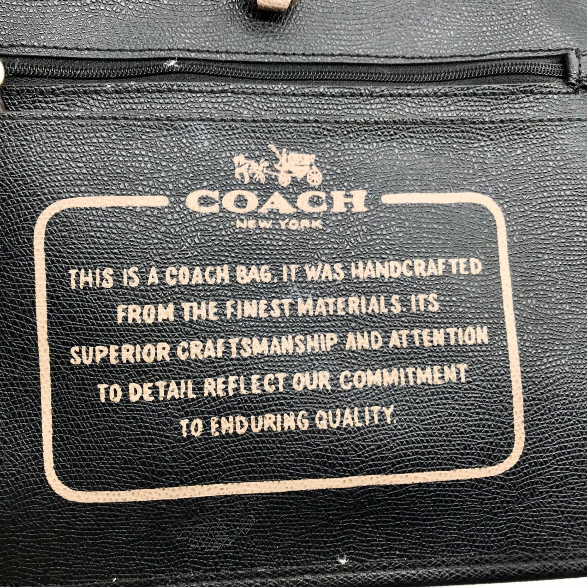 Coach Taupe Pebbled Leather City Tote Bag