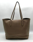 Coach Taupe Pebbled Leather City Tote Bag