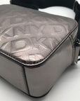 DKNY Metallic Silver Small Ashlyn Crossbody Camera Bag