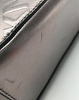 DKNY Metallic Silver Small Ashlyn Crossbody Camera Bag