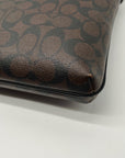 Coach Brown Signature Canvas Rowan File Bag C1554