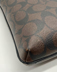 Coach Brown Signature Canvas Rowan File Bag C1554