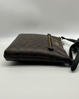 Coach Brown Signature Canvas Rowan File Bag C1554
