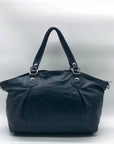 Coach Midnight Metallic Blue Leather Poppy Rocker Satchel 16483