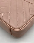 Tory Burch Blush Pink Leather Alexa Stitch Camera Crossbody Bag