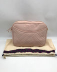 Tory Burch Blush Pink Leather Alexa Stitch Camera Crossbody Bag