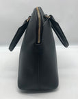 Michael Kors Cindy Black Saffiano Leather Dome Satchel Crossbody